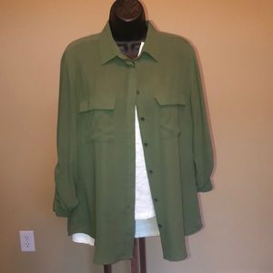 Olive green blouse